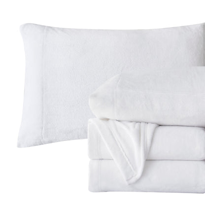 Elegant Comfort 4-Piece Velvet Plush Flannel Sheet Set