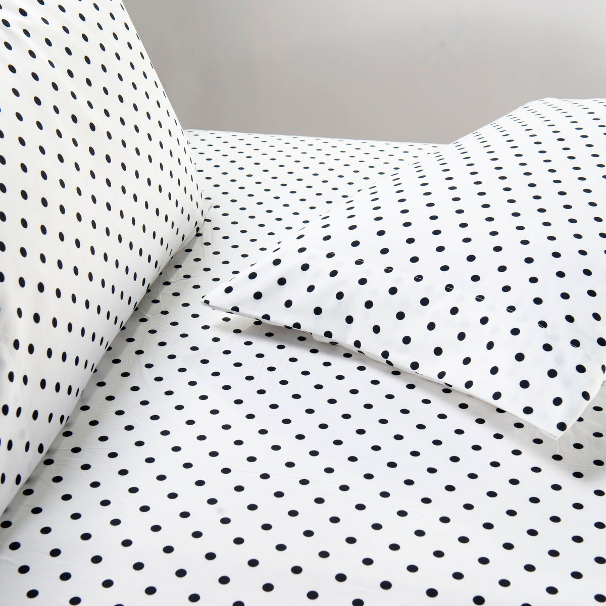 Elegant Comfort 6-Piece Polka Dot Printed Sheet Set - Soft as a Hotel Premium Quality