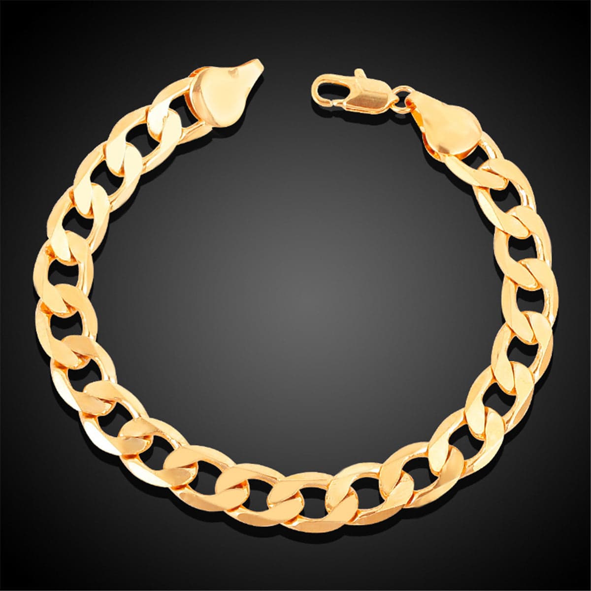 Goldtone Chunky Curb Chain Bracelet