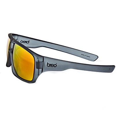 Breo Downhill Sunglasses Ice Skiing Unisex Charcoal & Orange