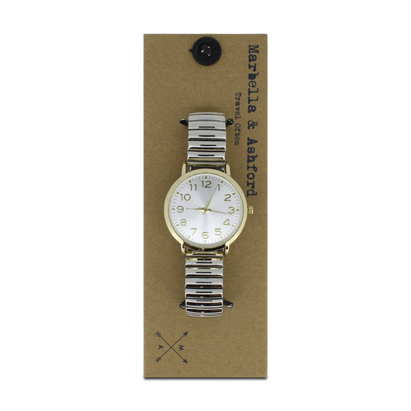 Women's Silver And Gold Adjustable Watch TW16008D Marbella & Ashford