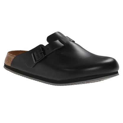Birkenstock Boston Super Grip Natural Leather Clogs