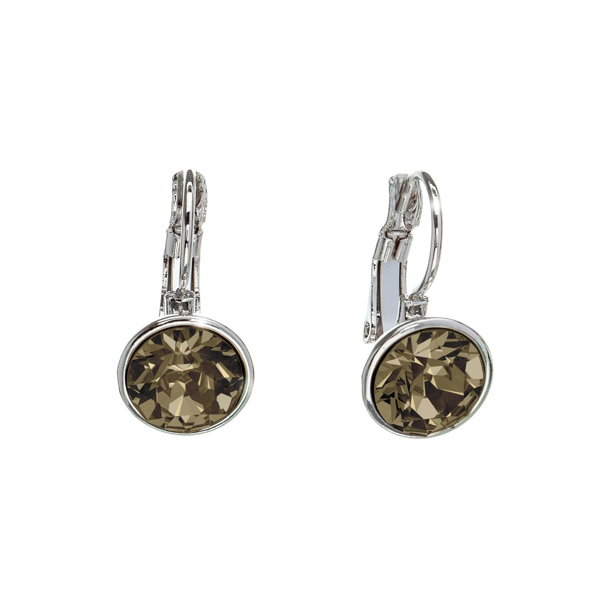 Classic Leverback Earrings with Sparkling Swarovski Crystals