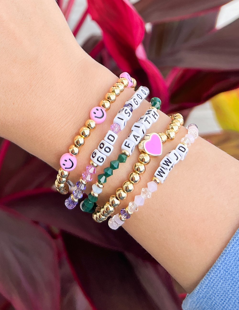 Elevated Faith WWJD Letter Bracelet