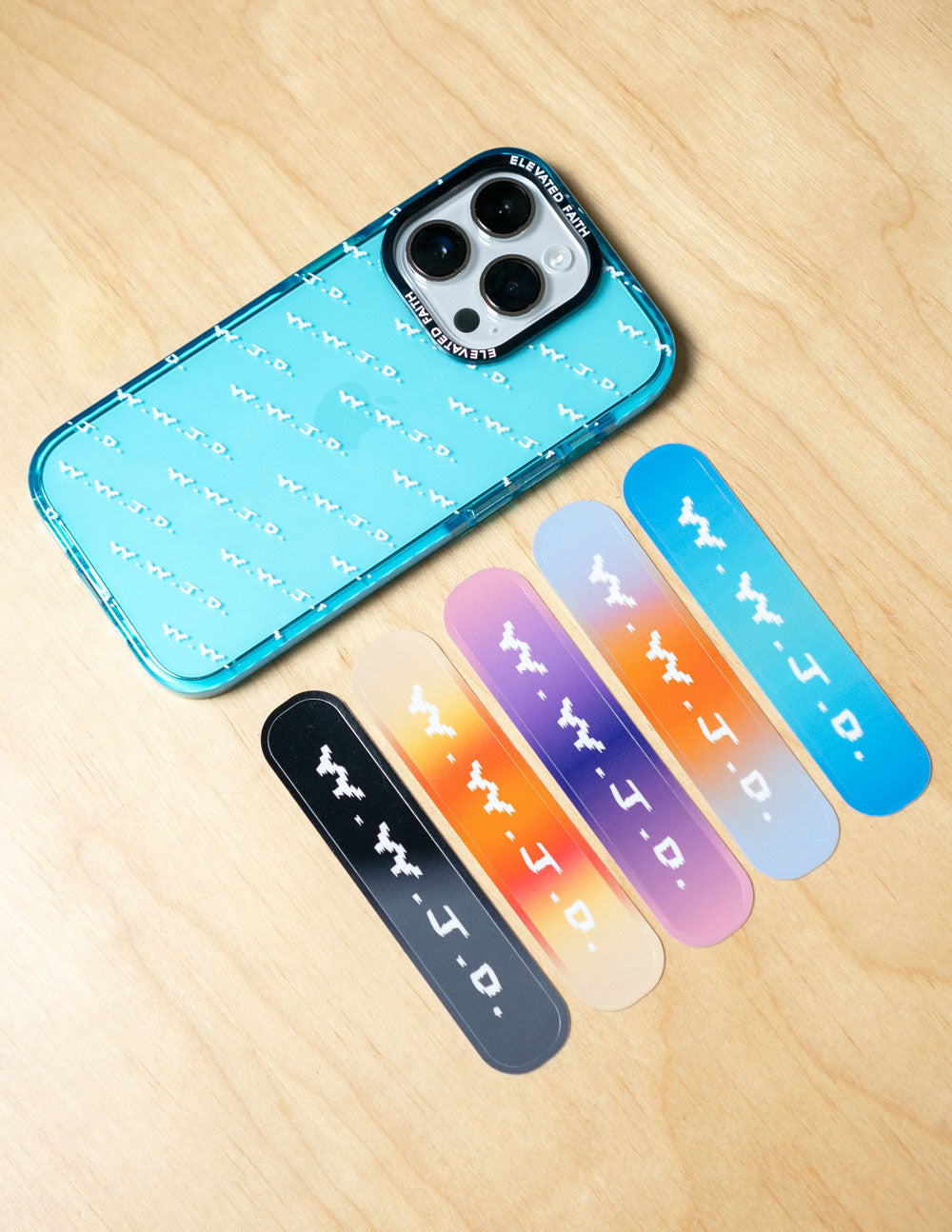 Elevated Faith WWJD Gradient Sticker Pack