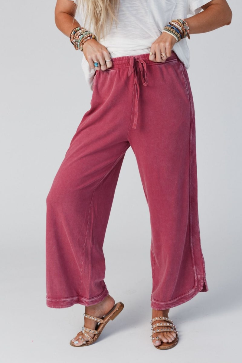 ✨So Comfy Wide Leg Pant Cropped Length