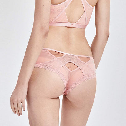 No-Slip Cheeky Lace Mesh Panty