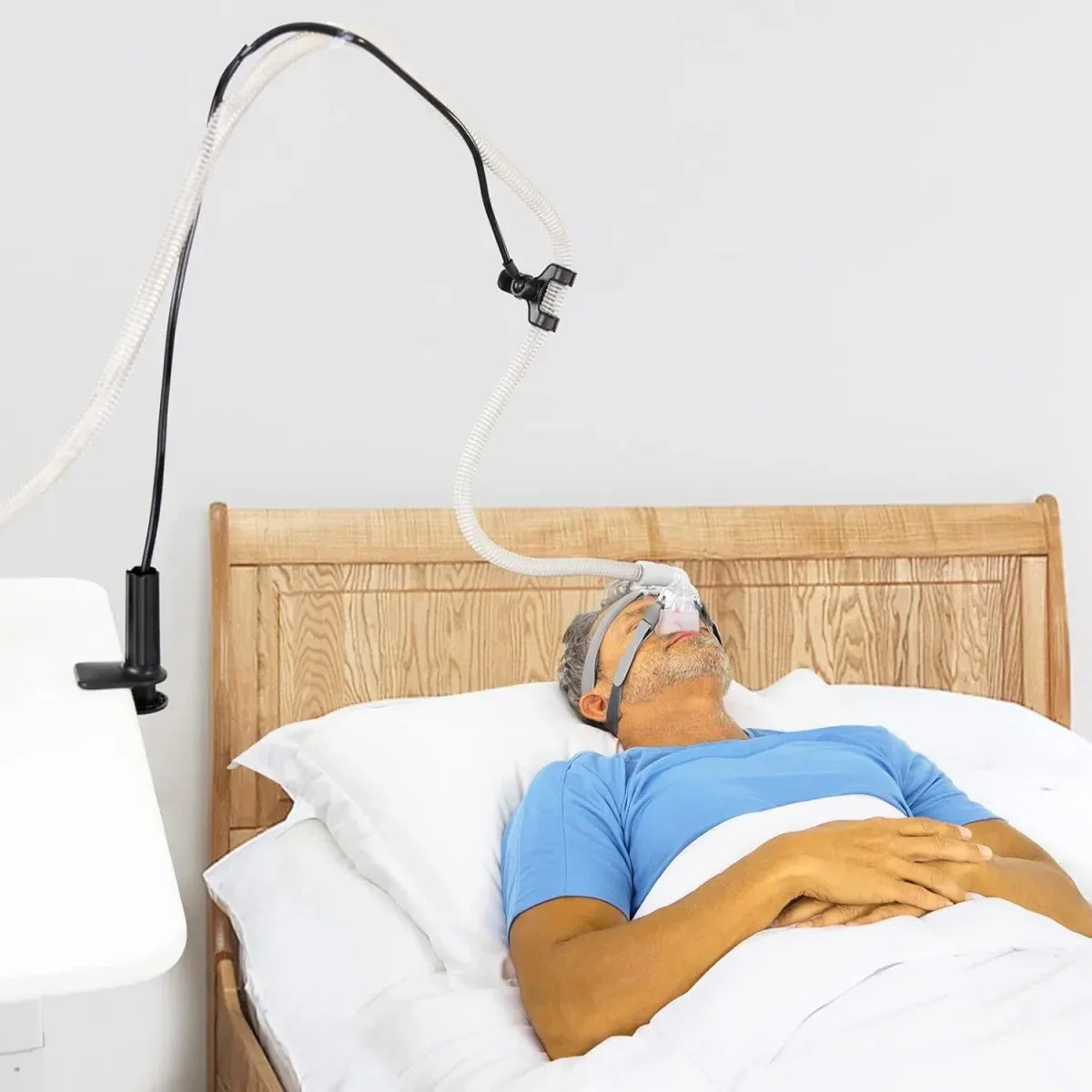 Adjustable CPAP Tube Hanger