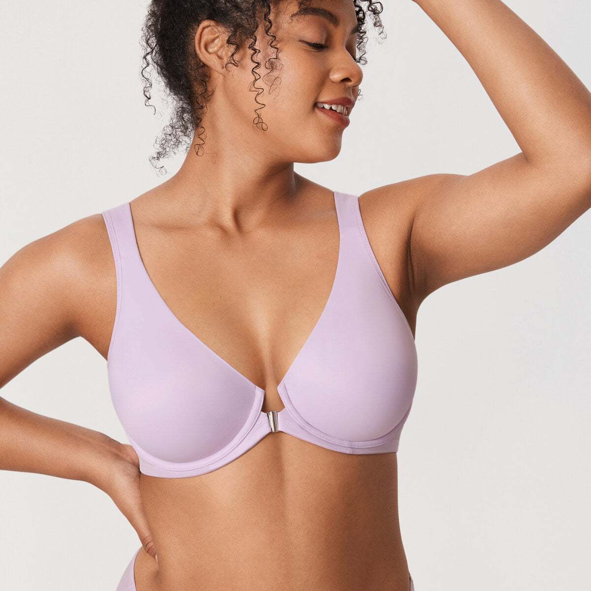 Front Closure Posture Support Underwire Plunge Bra