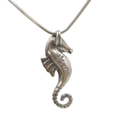 Seahorse Larimar Stone Sterling Silver Necklace By Marahlago