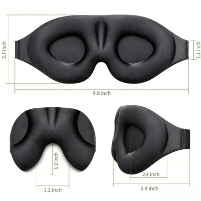 3D Contoured Memory Foam Sleep Eye Mask