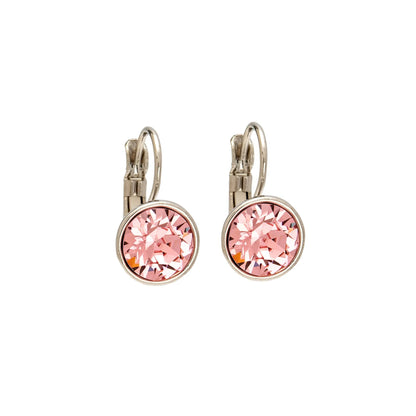 Classic Leverback Earrings with Sparkling Swarovski Crystals