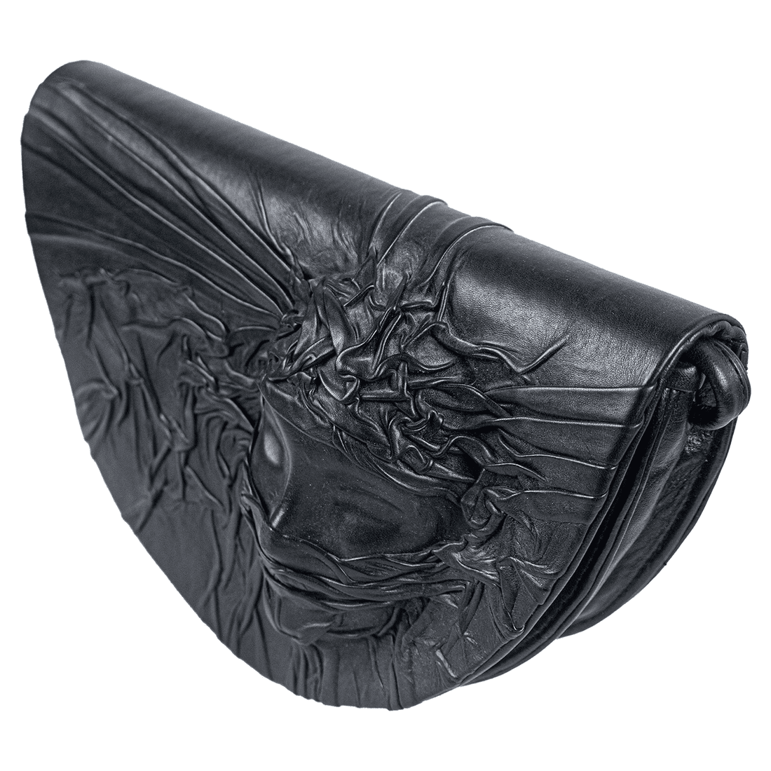 La Chic Women's Handcrafted Leather Sculpted Face Crossbody Bag
