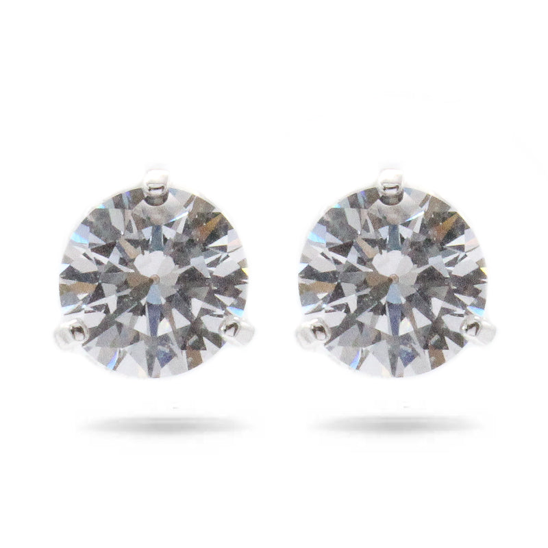 Swarovski Solitaire Silver Earrings