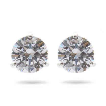 Swarovski Solitaire Silver Earrings