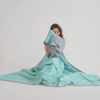 Dual-Sided Cooling Throw Blanket