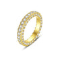 Cubic Zirconia & Goldtone Band