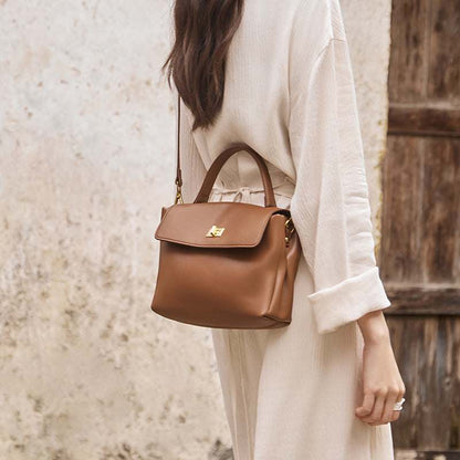 Elegant Leather Satchel Bag