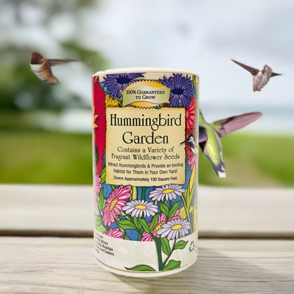 Gifts That Bloom Hummingbird Shaker Can