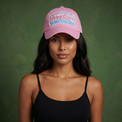 Anna-Kaci Unisex Vintage Paw Patch Embroidery Baseball Cap Distressed Summer Vented Sun Cap Hat