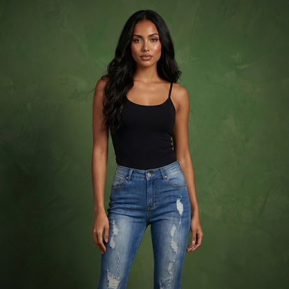 Floral Daisy Embroidered Mid Rise Bell Bottom Jeans