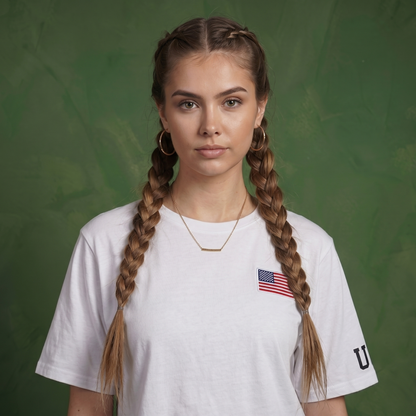 Anna-Kaci Women's American Flag Crop Top July 4th Summer USA Patriotic T-Shirt