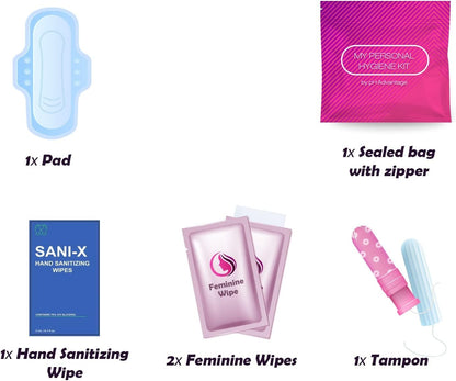 Feminine Hygiene Kit 10 Pack (Pink)