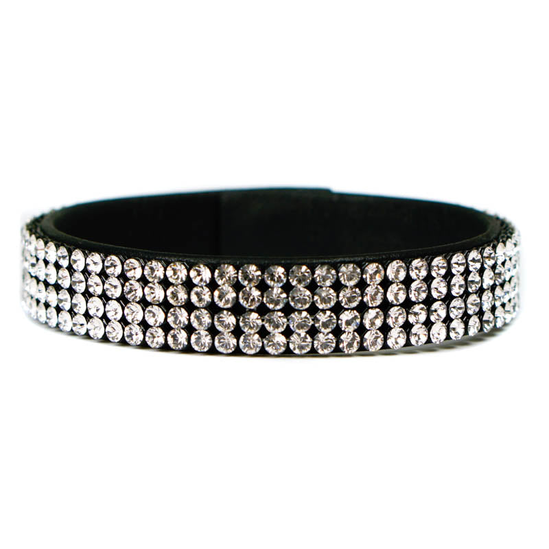 Swarovski Crystal & Leather Bracelet