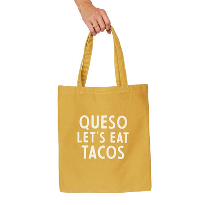 Frankie Jean Queso Let's Eat Tacos Tote Bag