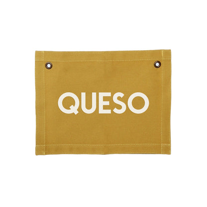 Frankie Jean Queso Small Canvas Flag