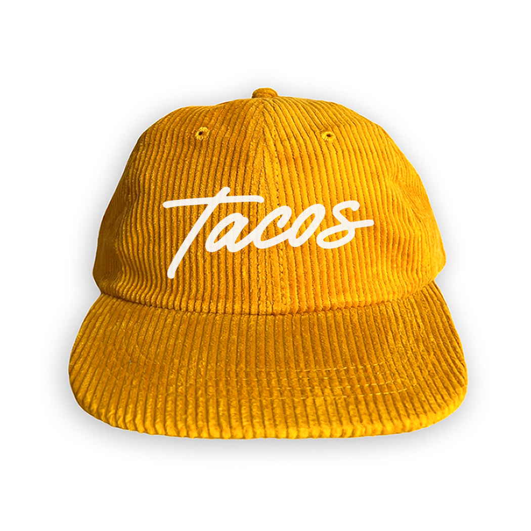 Frankie Jean Tacos Cursive Corduroy Cap