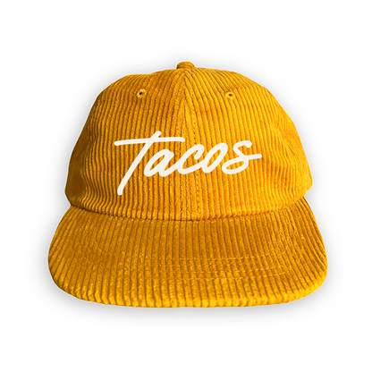 Frankie Jean Tacos Cursive Corduroy Cap