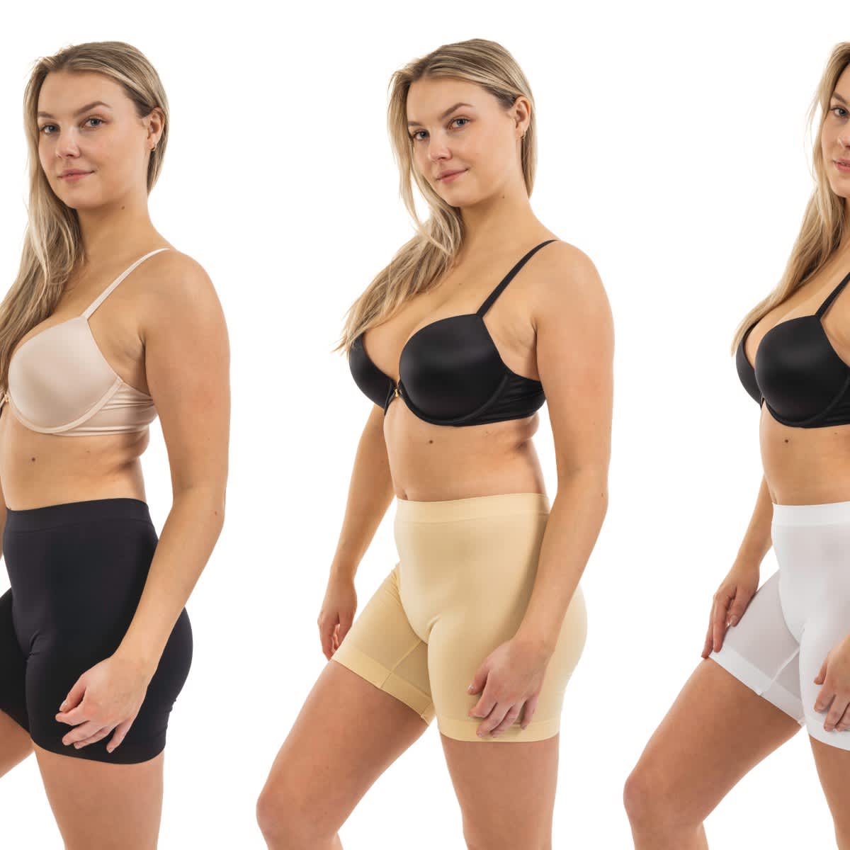 Body Beautiful Seamless Slip Short 3 Pack