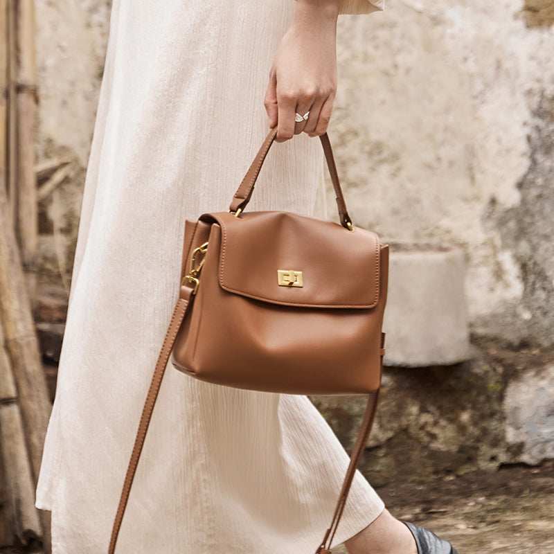 Elegant Leather Satchel Bag