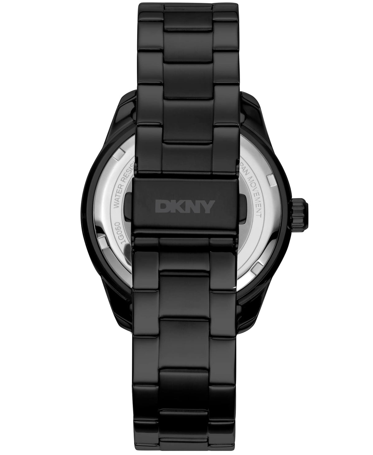 Dkny Men Watch, Black Color Case, Black Dial, Black Color Metal Bracelet, 3 Hands Date, 10 Atm