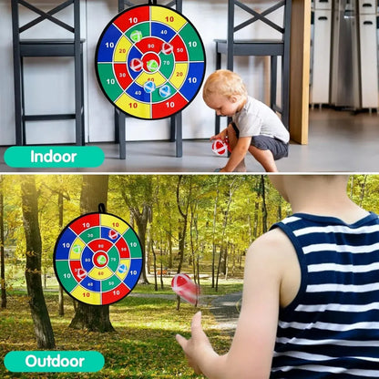 Foldable Fabric Dart Board with Sticky Balls