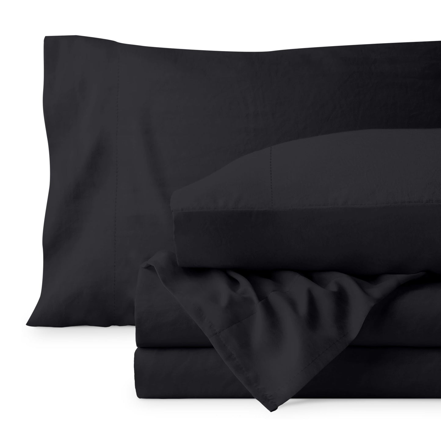Bare Home Washed Microfiber Sheet Set