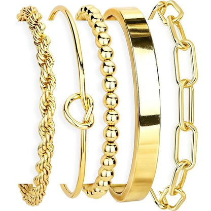Trendy Layered Bracelet Set for Women