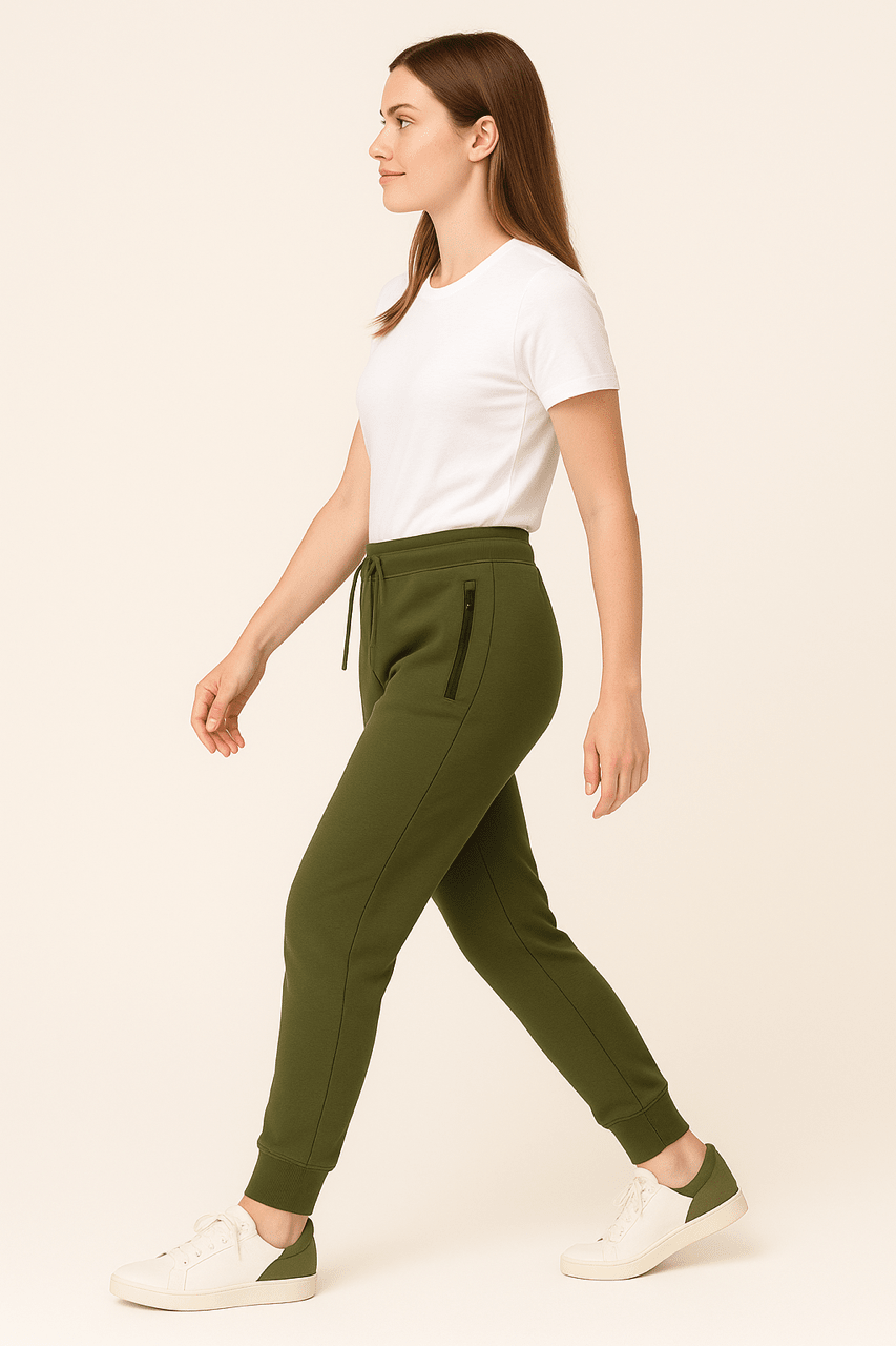 BenBen Womens Zipper Pocket Fleece Jogger