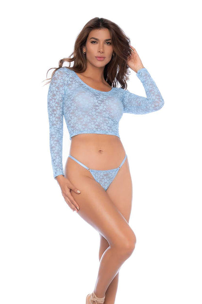 Mapale 8918 Women's Two Piece Set Light Blue
