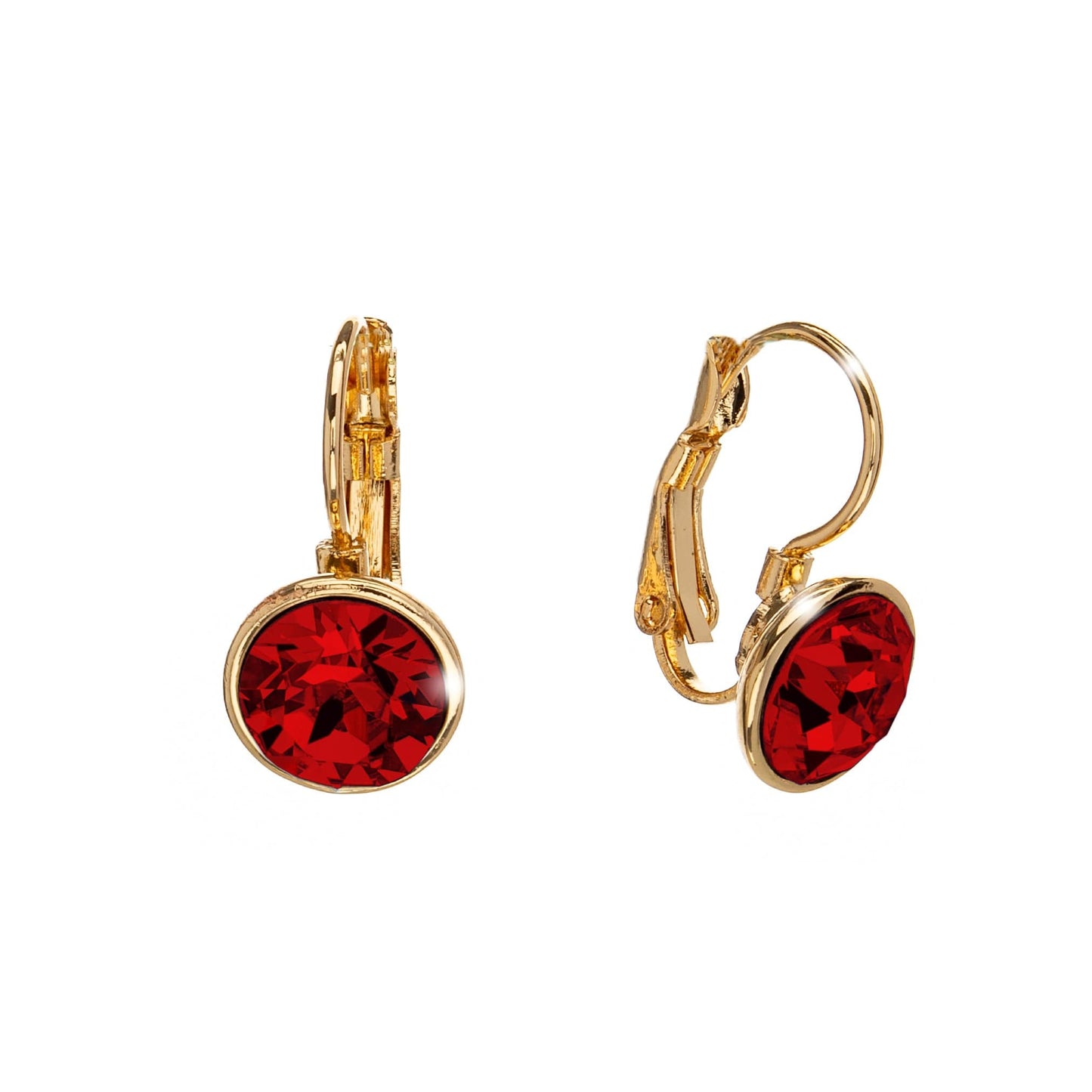 Classic Leverback Earrings with Sparkling Swarovski Crystals by callura