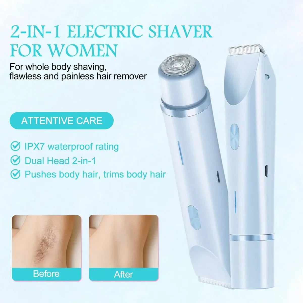 2-in-1 Women’s Electric Shaver