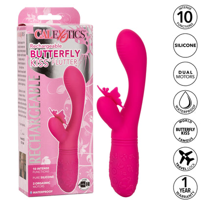 CalExotics Rechargeable Butterfly Kiss Flutter - Pink