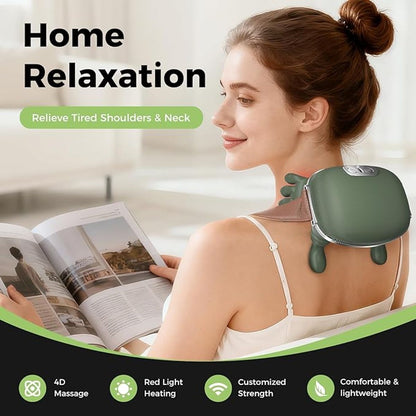 Ergonomic Neck & Shoulder Massager with Heat