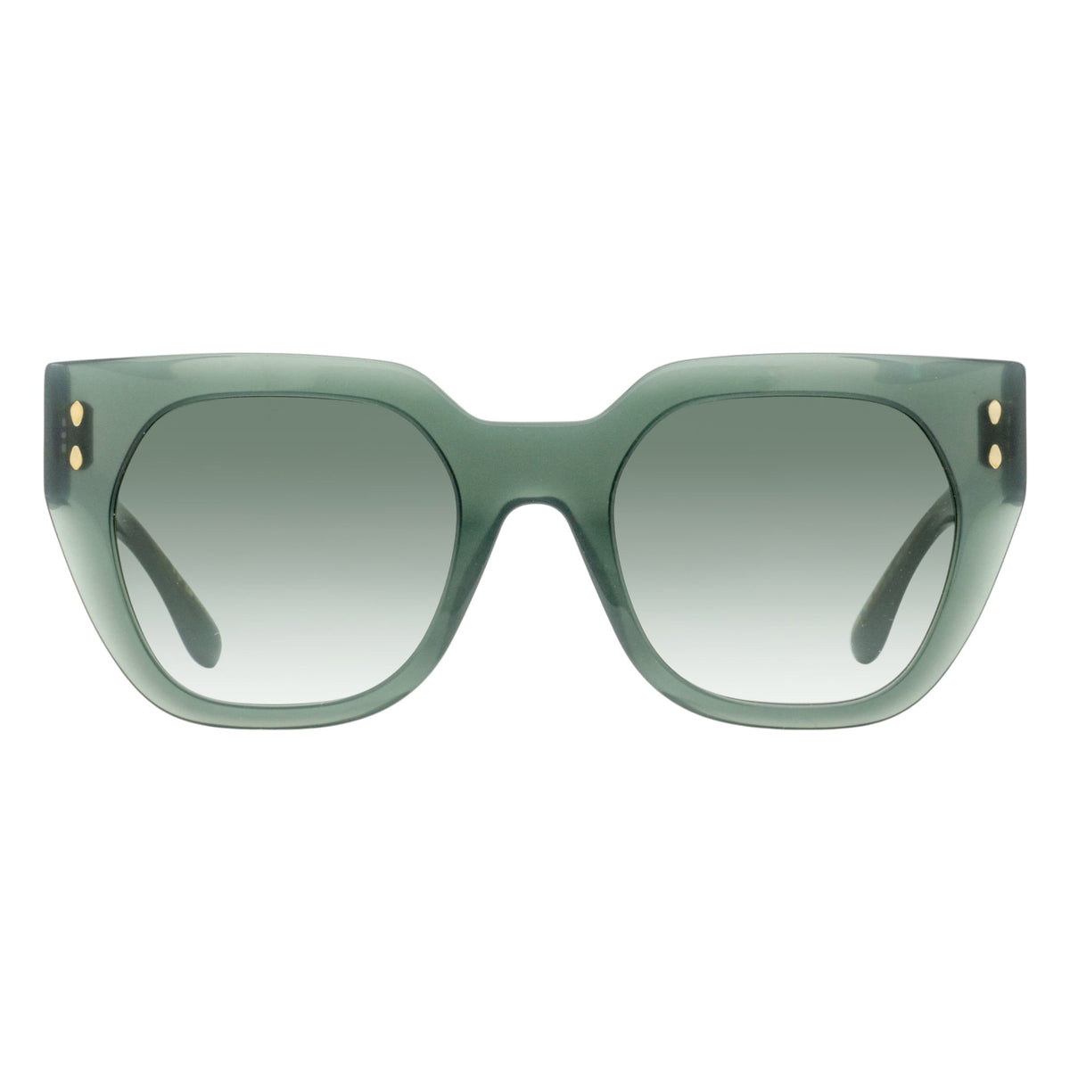 Isabel Marant Faceted Square Sunglasses IM0158/S 1ED9K Transparent Green 53mm