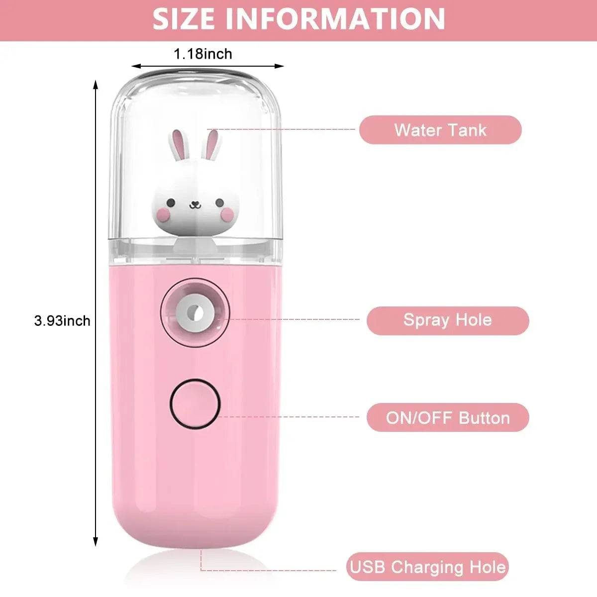 Cute Rabbit Nano Mist Facial Sprayer