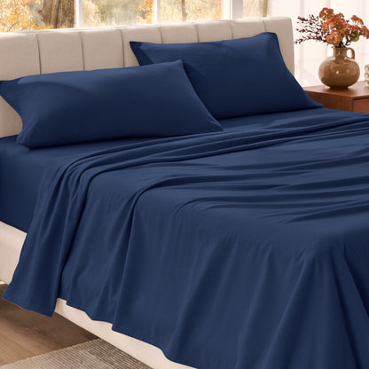 Bare Home Organic Cotton Flannel Sheet Set
