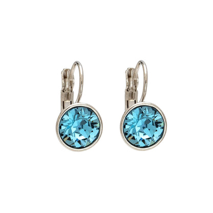 Classic Leverback Earrings with Sparkling Swarovski Crystals by callura
