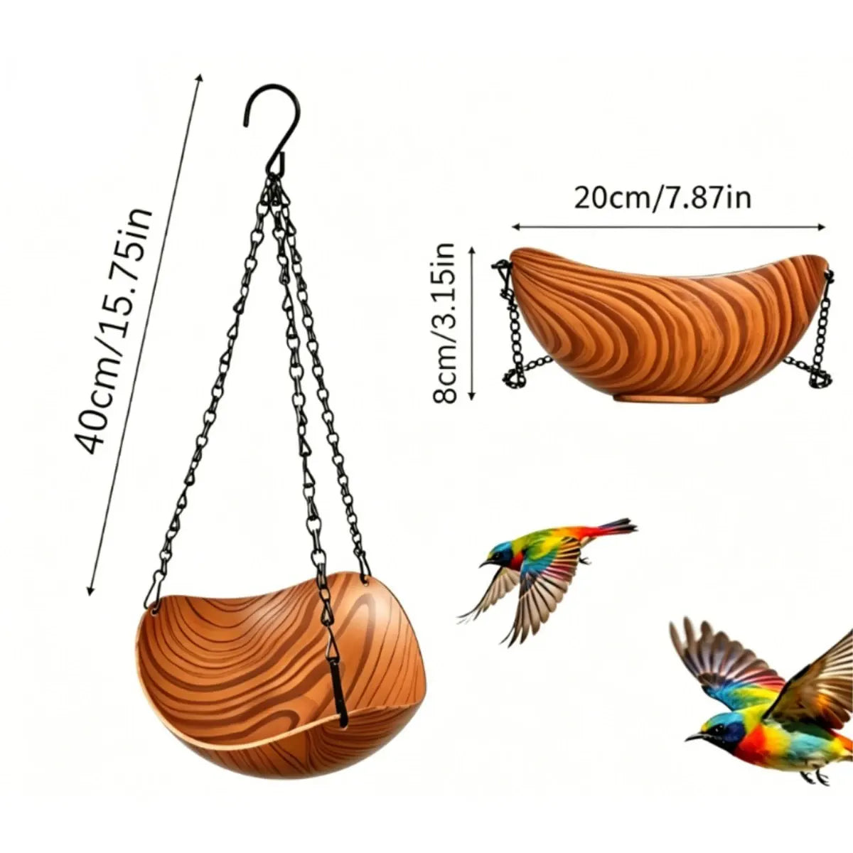 Garden Wildlife Durable Hanging Bowl