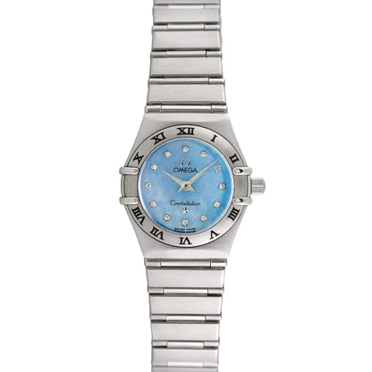 Pre-owned Omega Women's Constellation 22mm Stainless Steel Wristwatch - 1567.86